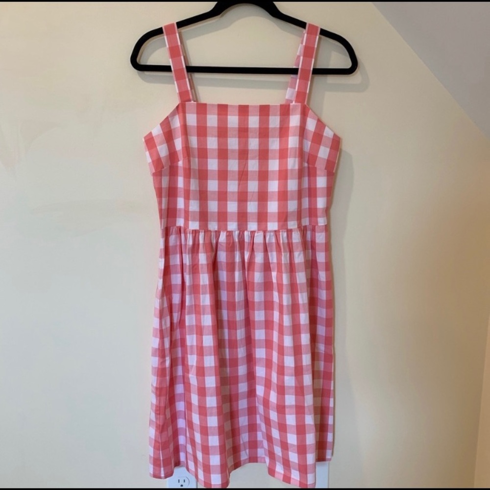 Pink Gingham JCrew Dress NWOT
